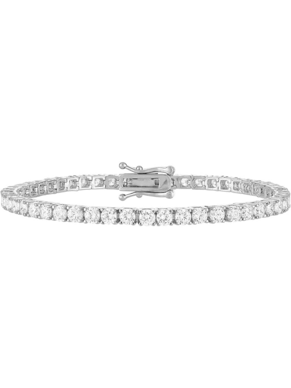 Elegant Gold Plated Tennis Bracelet for Women | Round Cut CZ Sparkle Jewelry